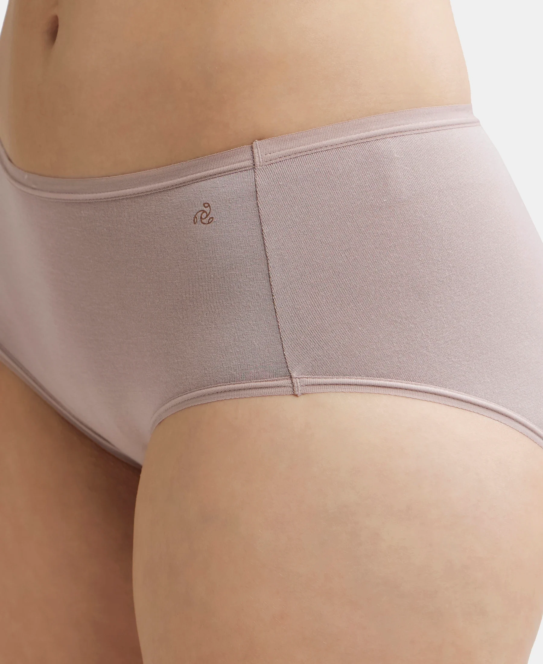 Full Coverage Micro Modal Elastane Stretch Full Brief With Exposed Waistband and StayFresh Treatment  - Mocha - Image 7