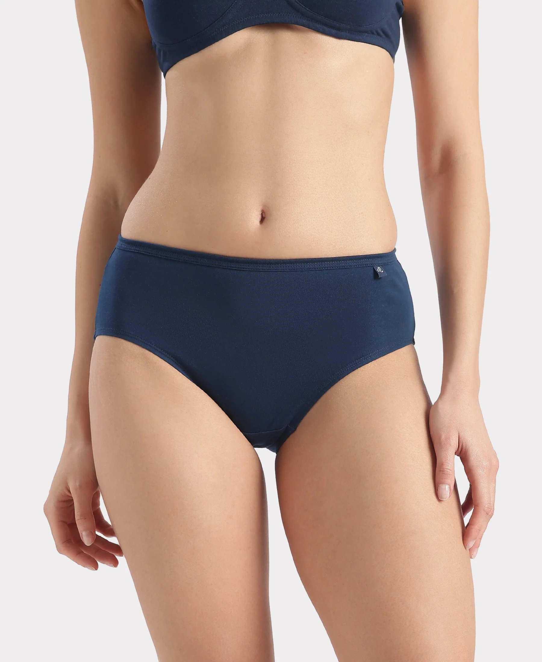 High Coverage Super Combed Cotton Hipster With Concealed Waistband and StayFresh Treatment - Dark Assorted (Pack of 5) - Image 3