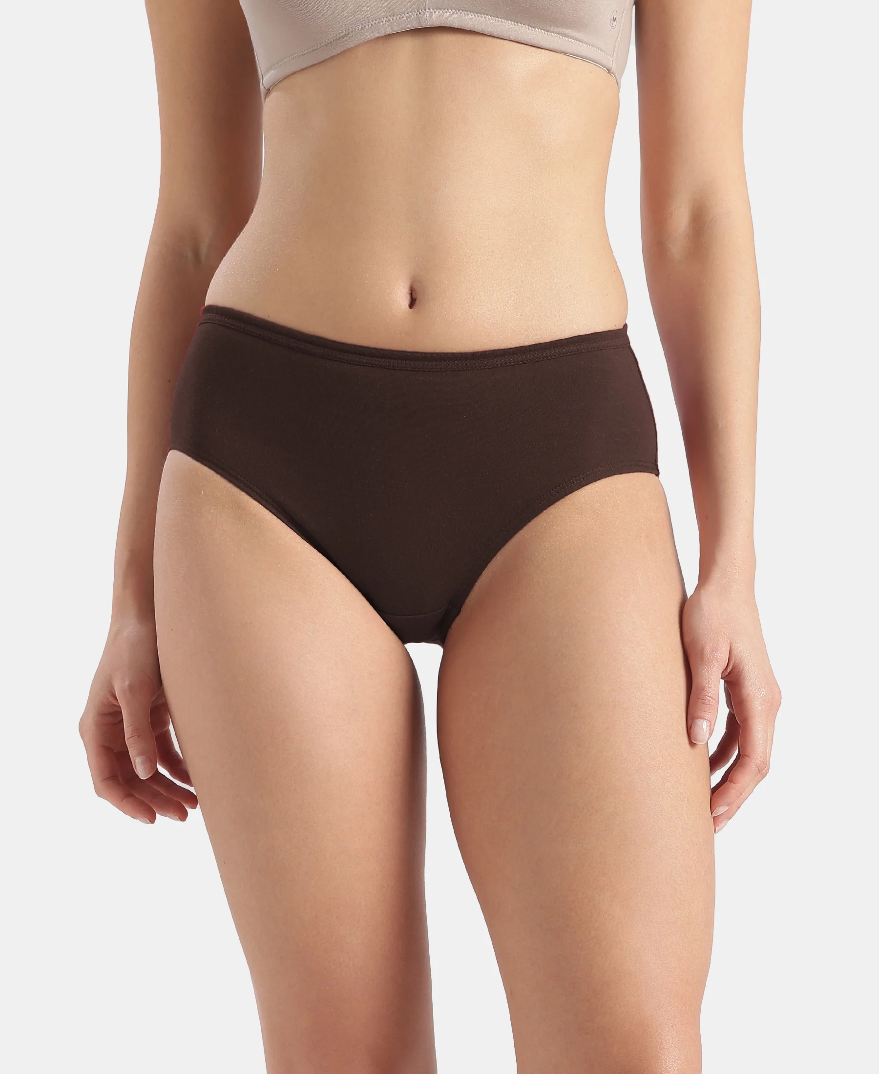 High Coverage Super Combed Cotton Hipster With Concealed Waistband and StayFresh Treatment - Dark Assorted (Pack of 5) - Image 7