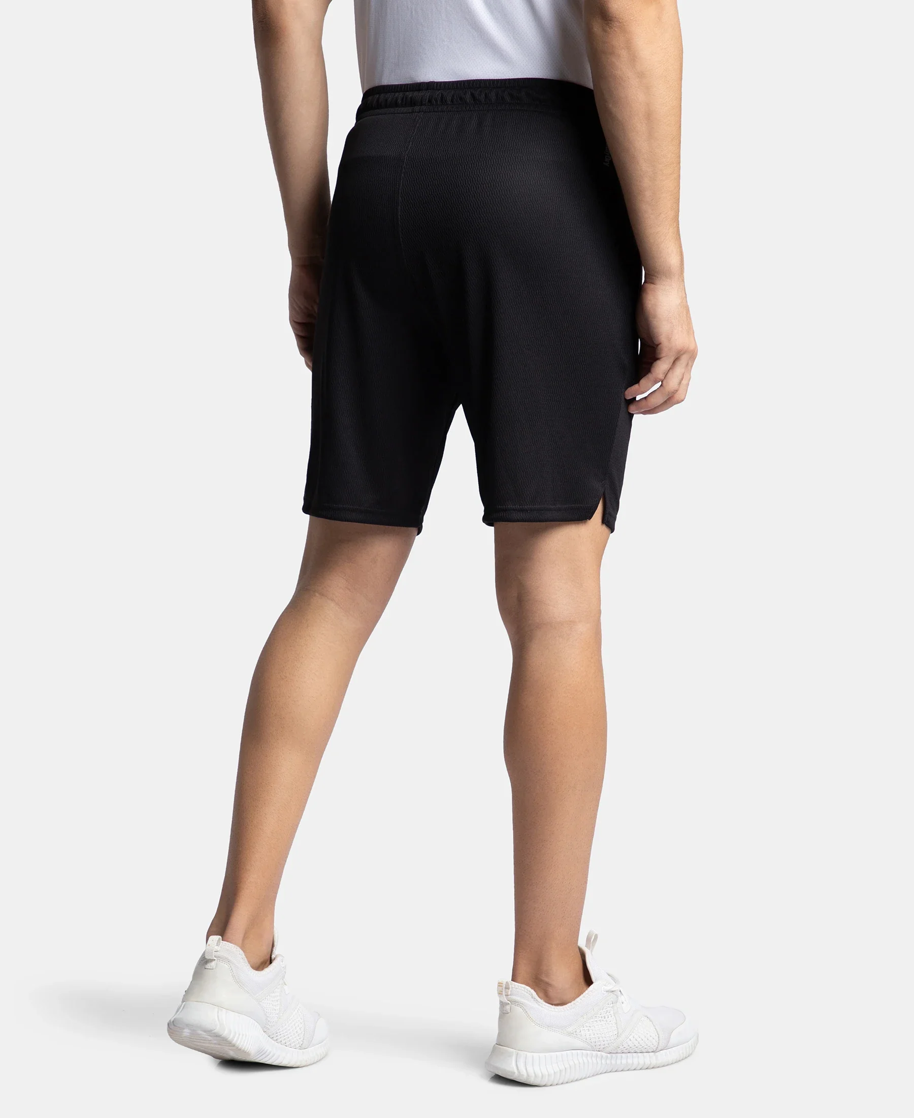 Lightweight and Breathable Microfiber Shorts with StayFresh Treatment - Black - Image 3