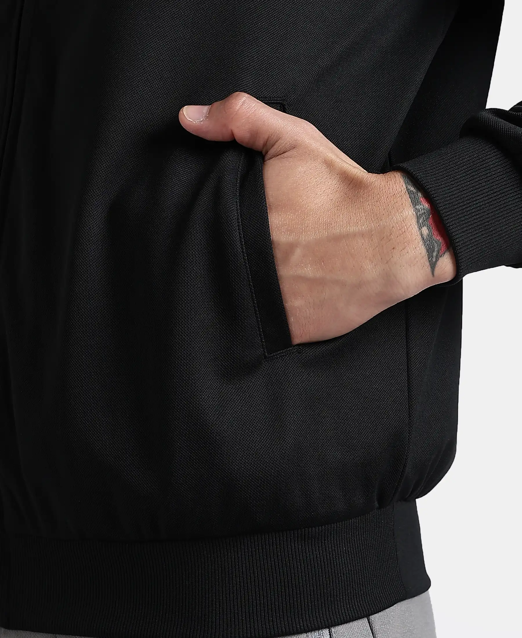 Microfiber Fabric Jacket with StayFresh Treatment - Black - Image 8