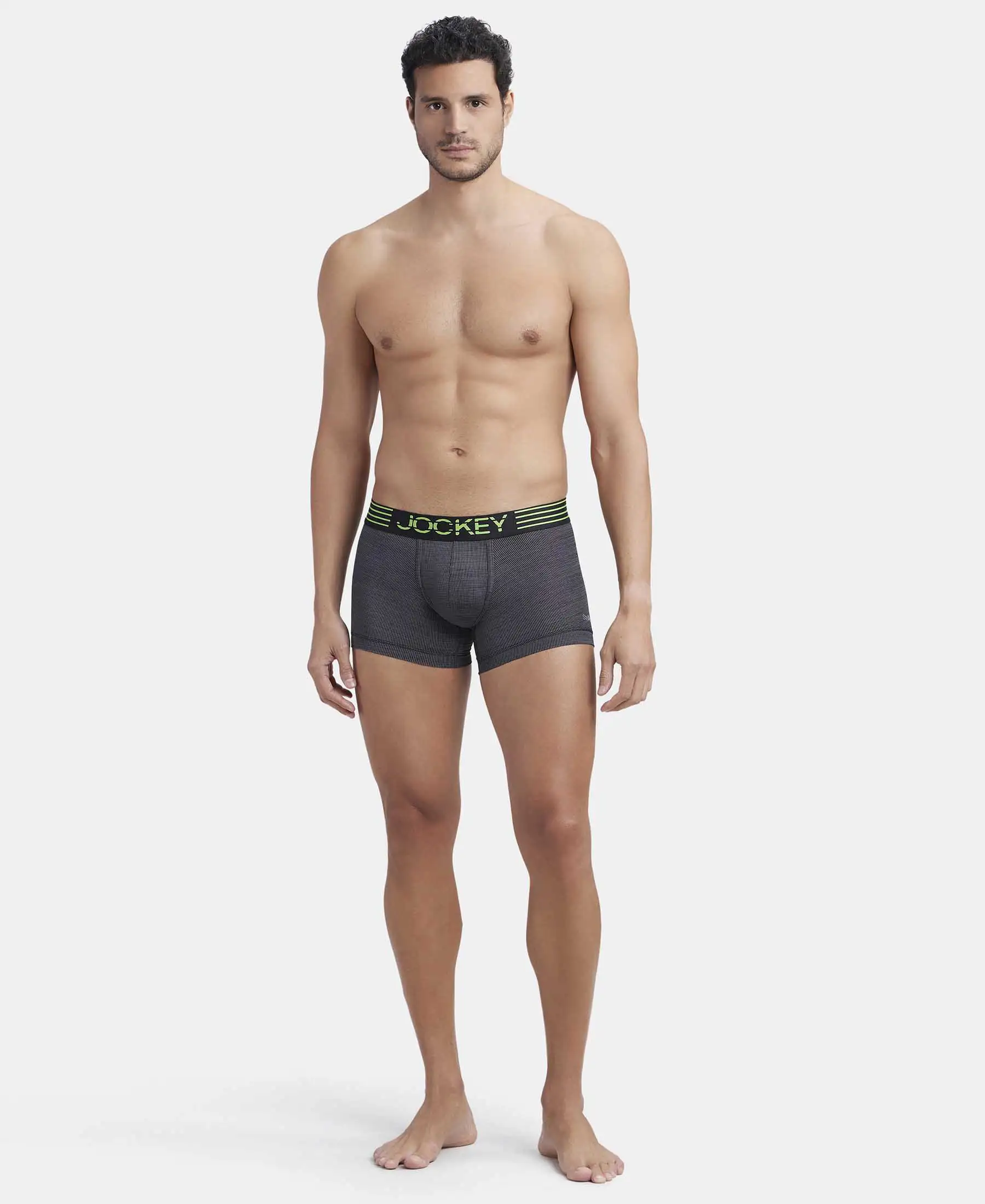Microfiber Mesh Elastane Stretch Performance Trunk with StayDry Technology - Black - Image 4