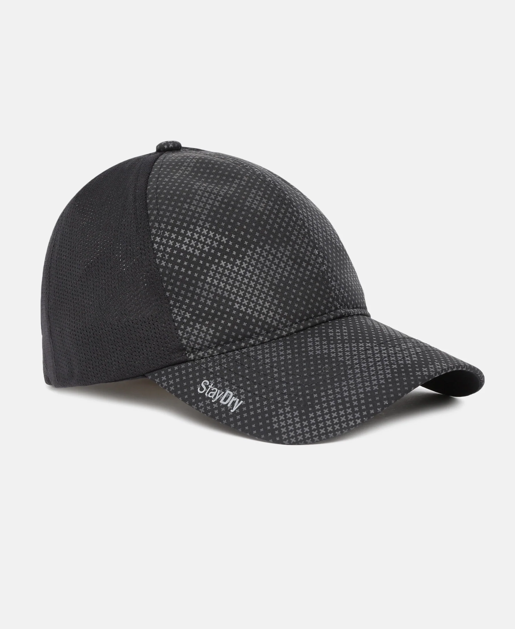Polyester Printed Cap with Adjustable Back Closure and StayDry Technology - Black - Image 3