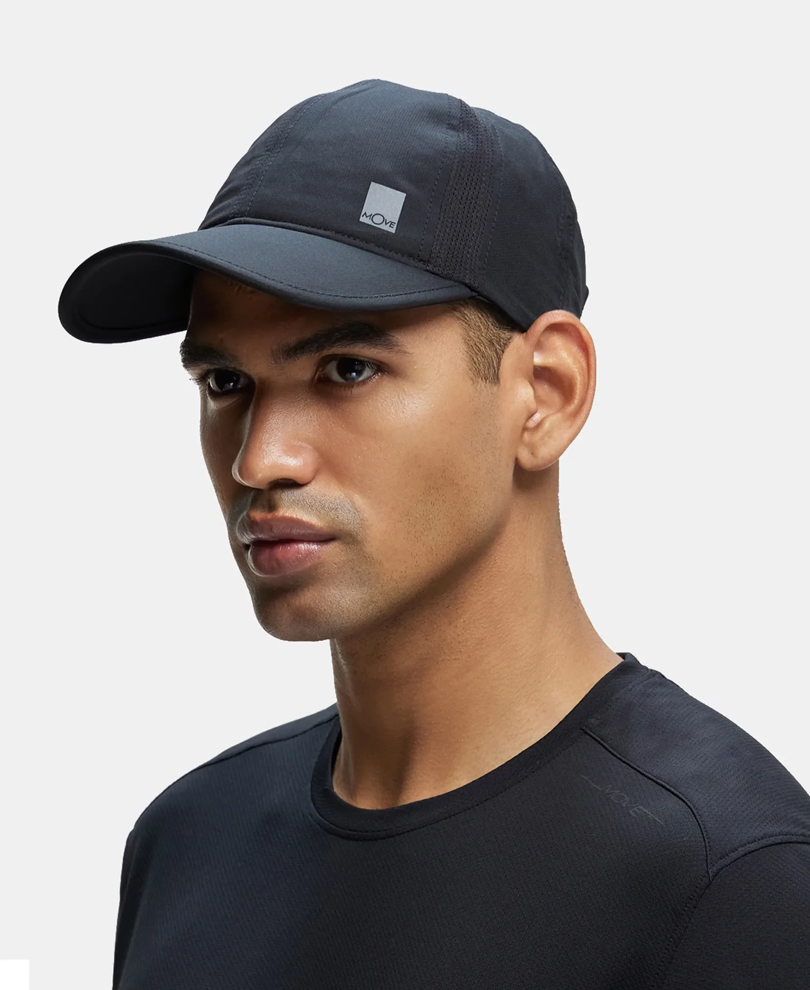 Polyester Solid Cap with Adjustable Back Closure and StayDry Technology - Black - Image 4