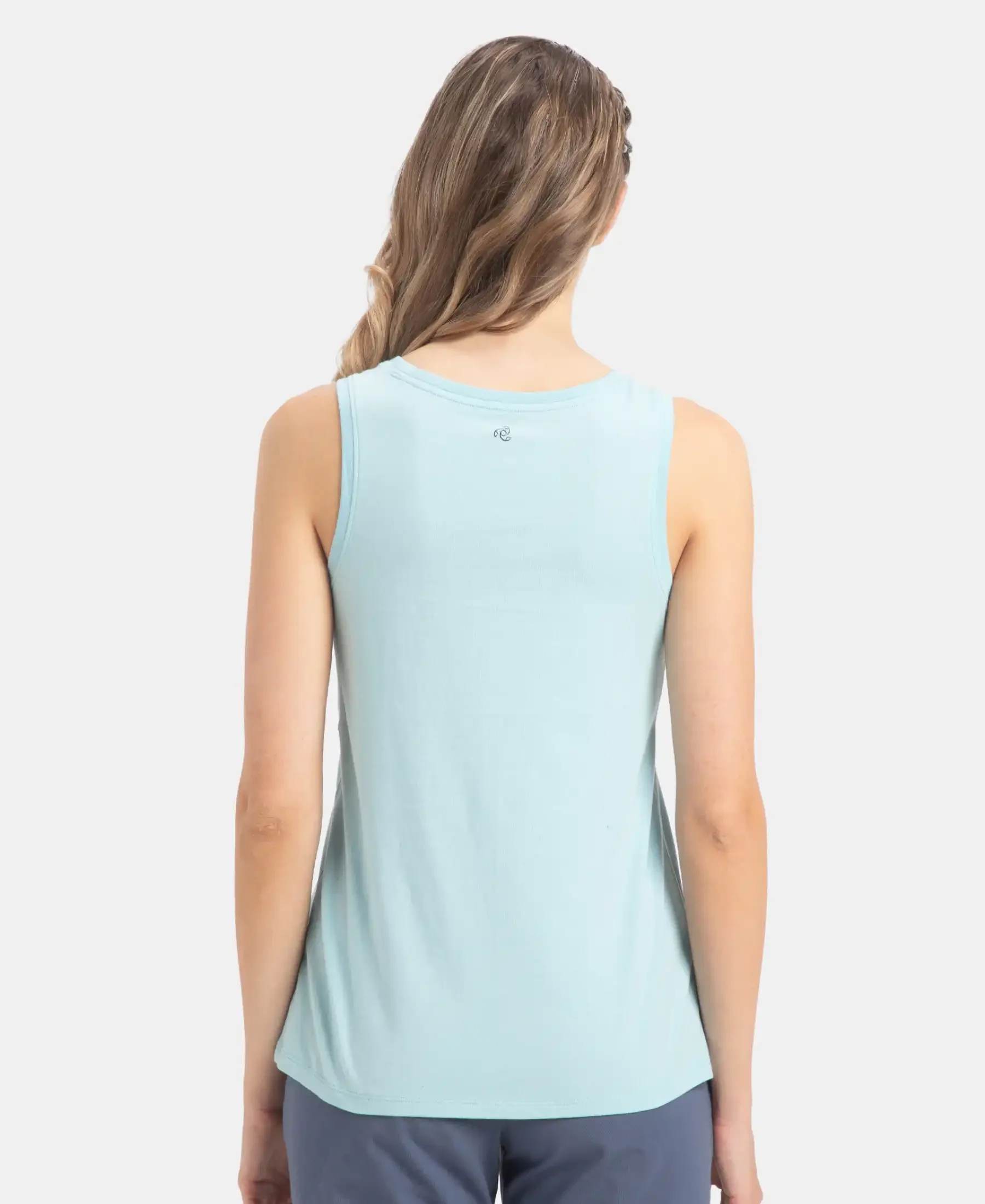 Super Combed Cotton Relaxed Fit Printed Racerback Styled Tank Top - Sea Angel - Image 3