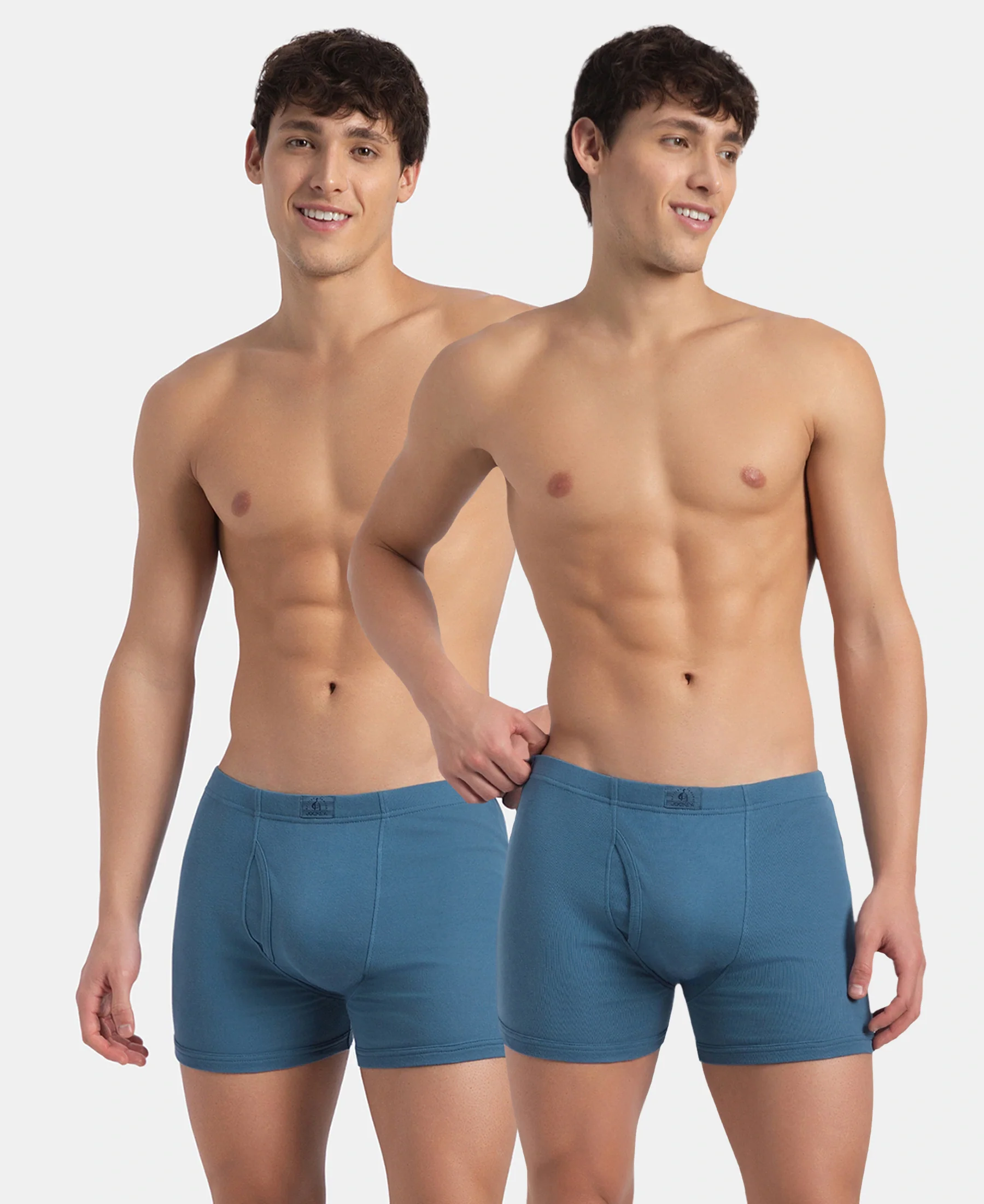 Super Combed Cotton Rib Solid Boxer Brief with Ultrasoft and Durable Waistband - Stellar (Pack of 2) - Image 5