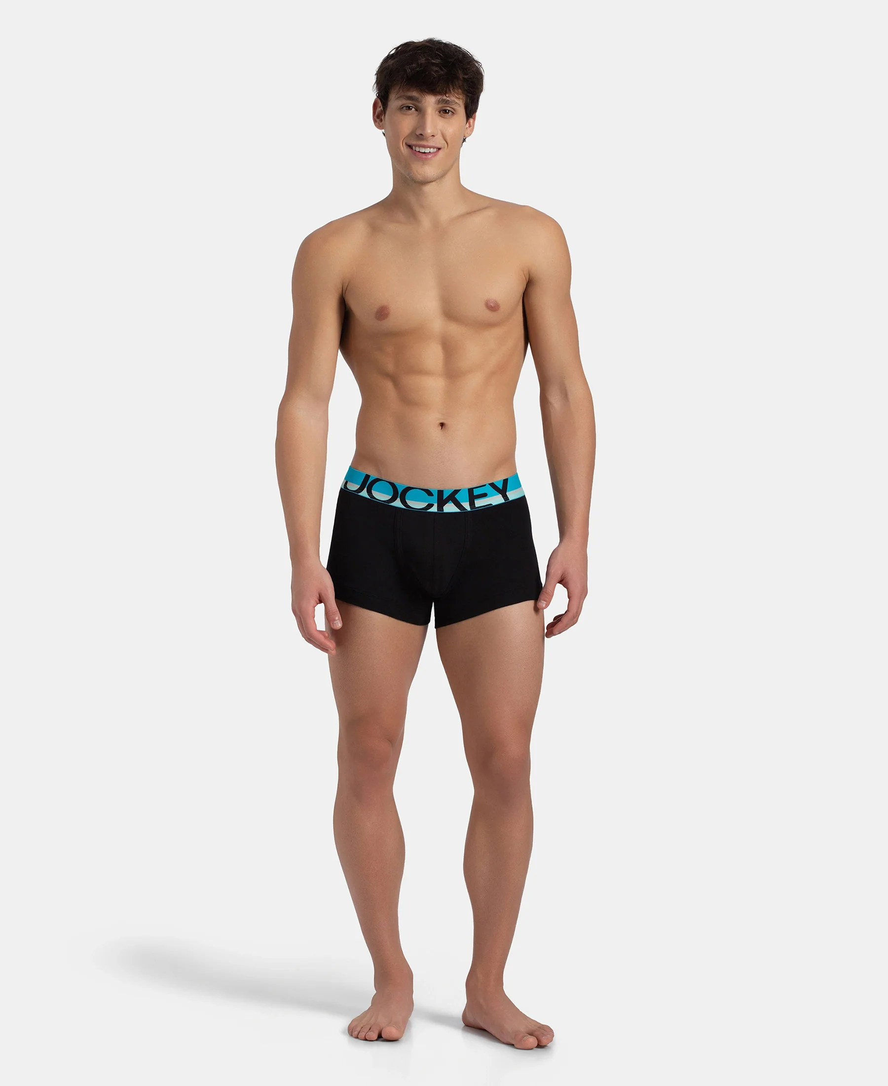 Super Combed Cotton Rib Solid Trunk with Ultrasoft Waistband - New Black (Pack of 2) - Image 10