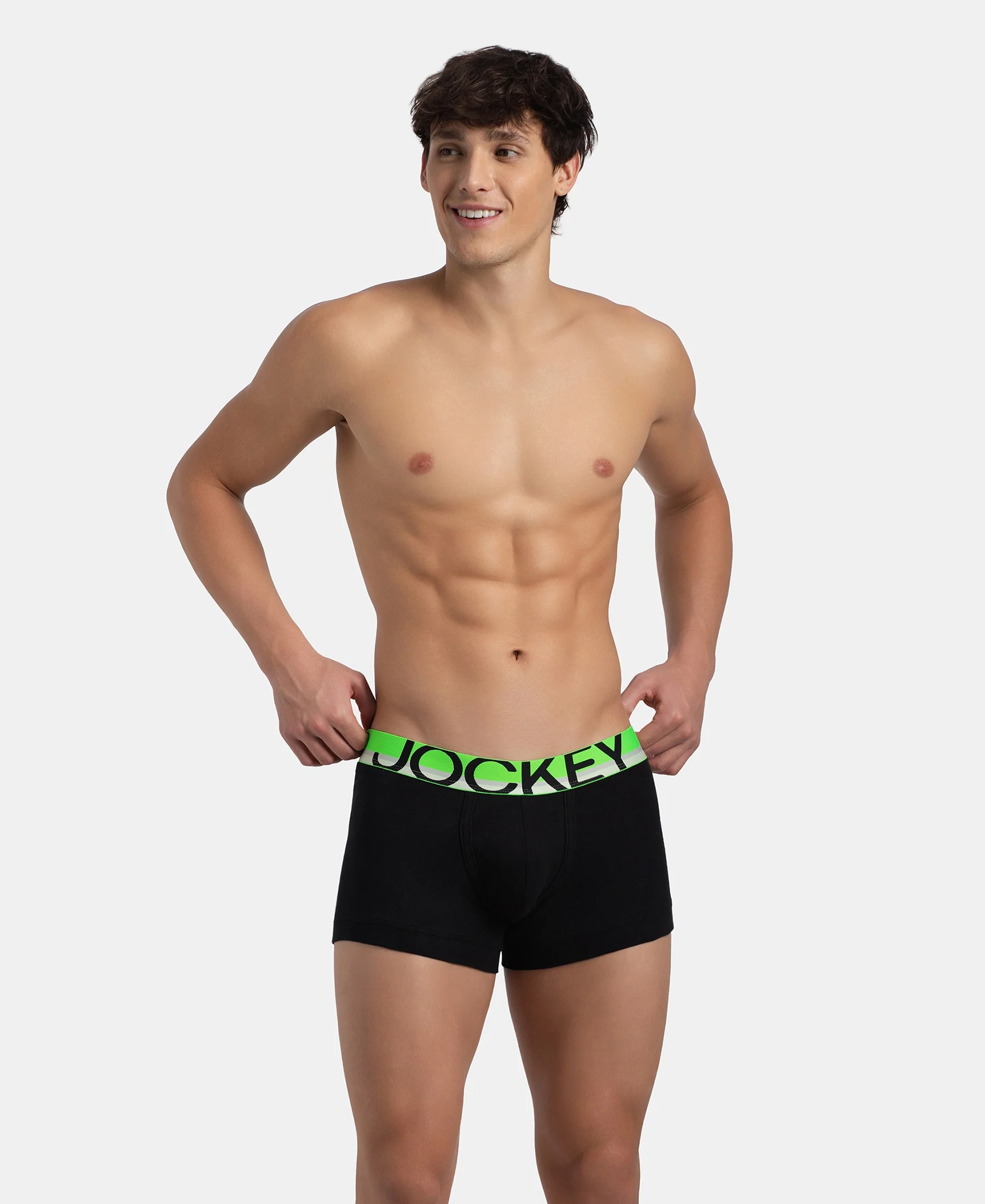 Super Combed Cotton Rib Solid Trunk with Ultrasoft Waistband - New Black (Pack of 2) - Image 11