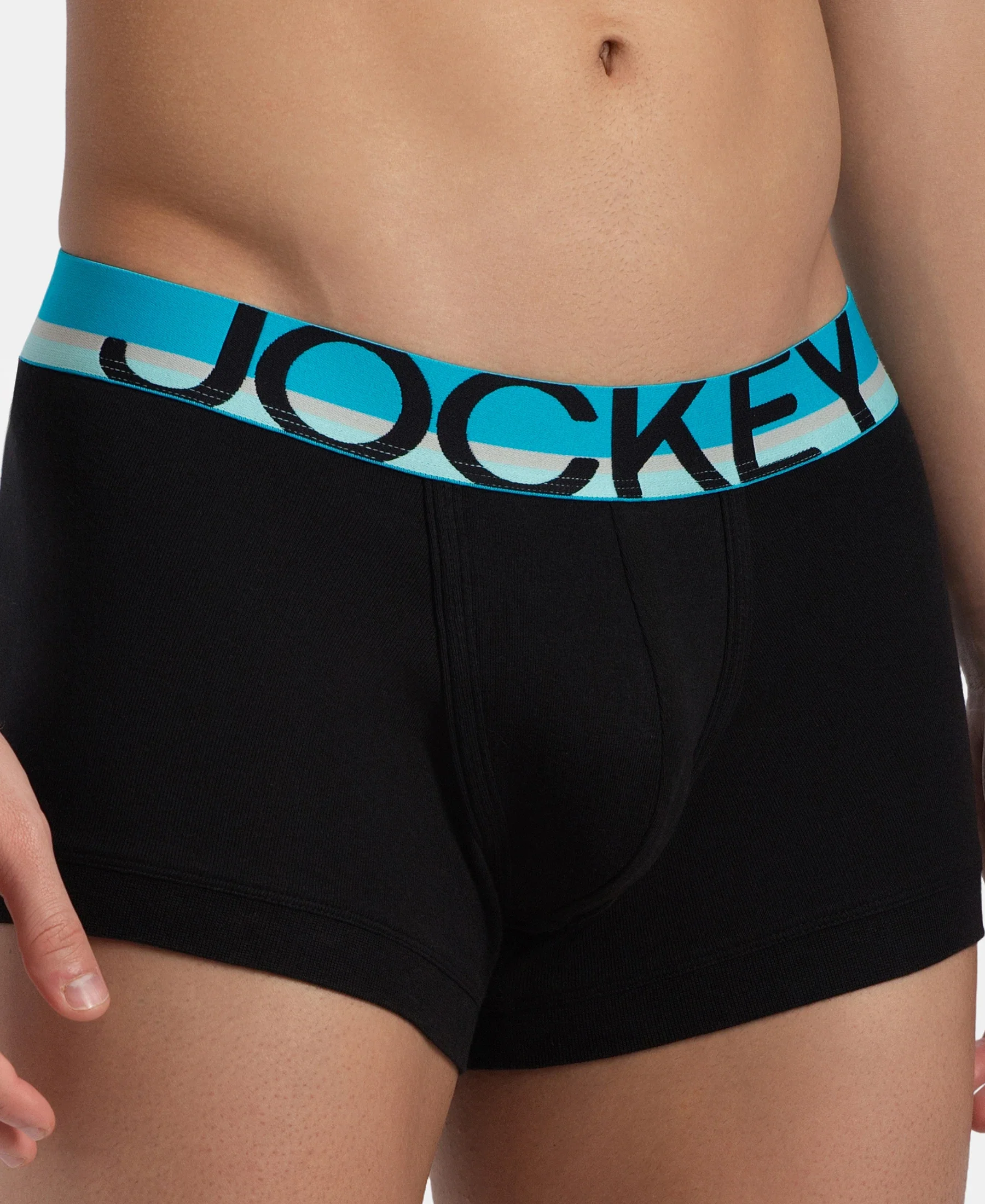 Super Combed Cotton Rib Solid Trunk with Ultrasoft Waistband - New Black (Pack of 2) - Image 14