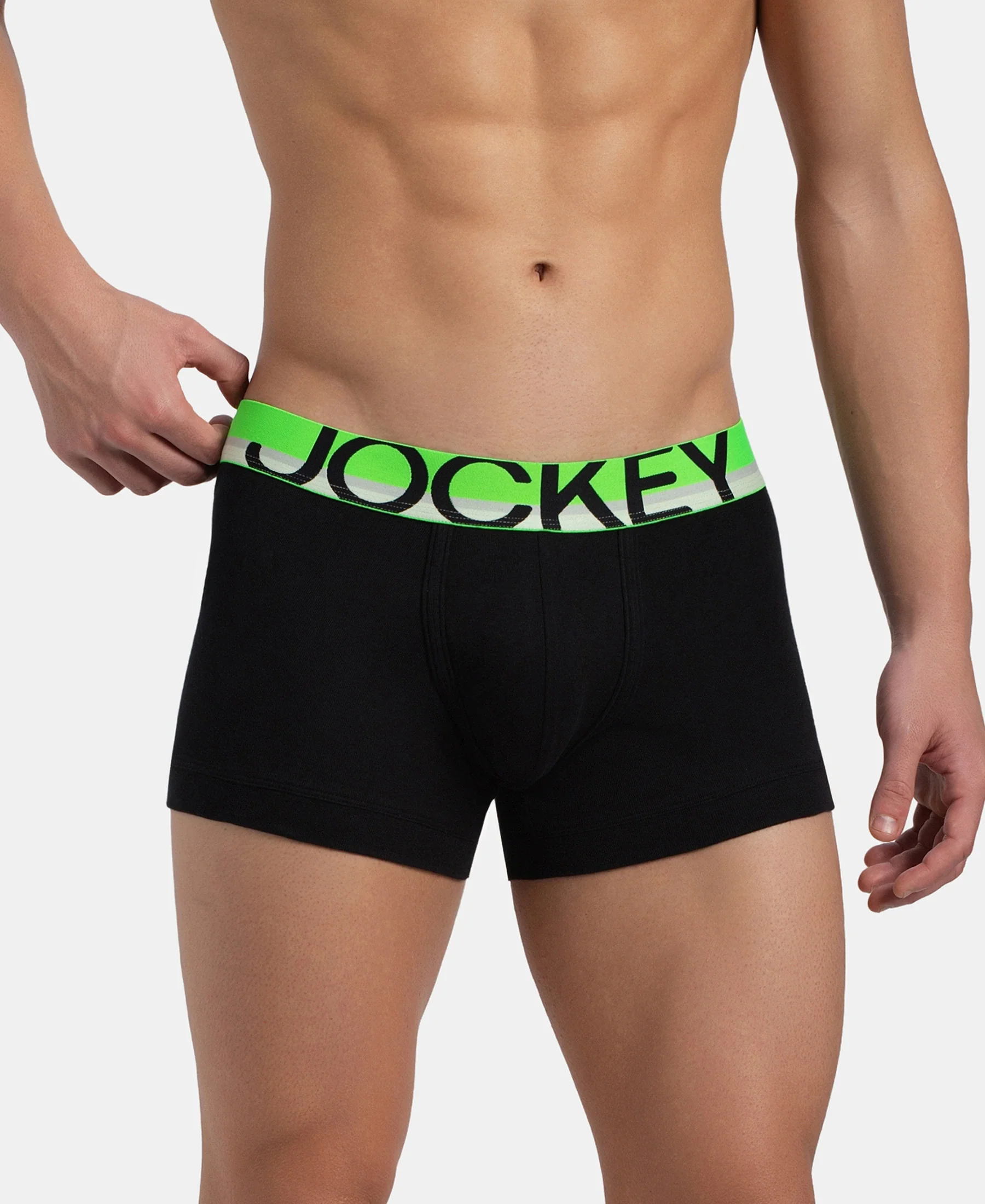 Super Combed Cotton Rib Solid Trunk with Ultrasoft Waistband - New Black (Pack of 2) - Image 4