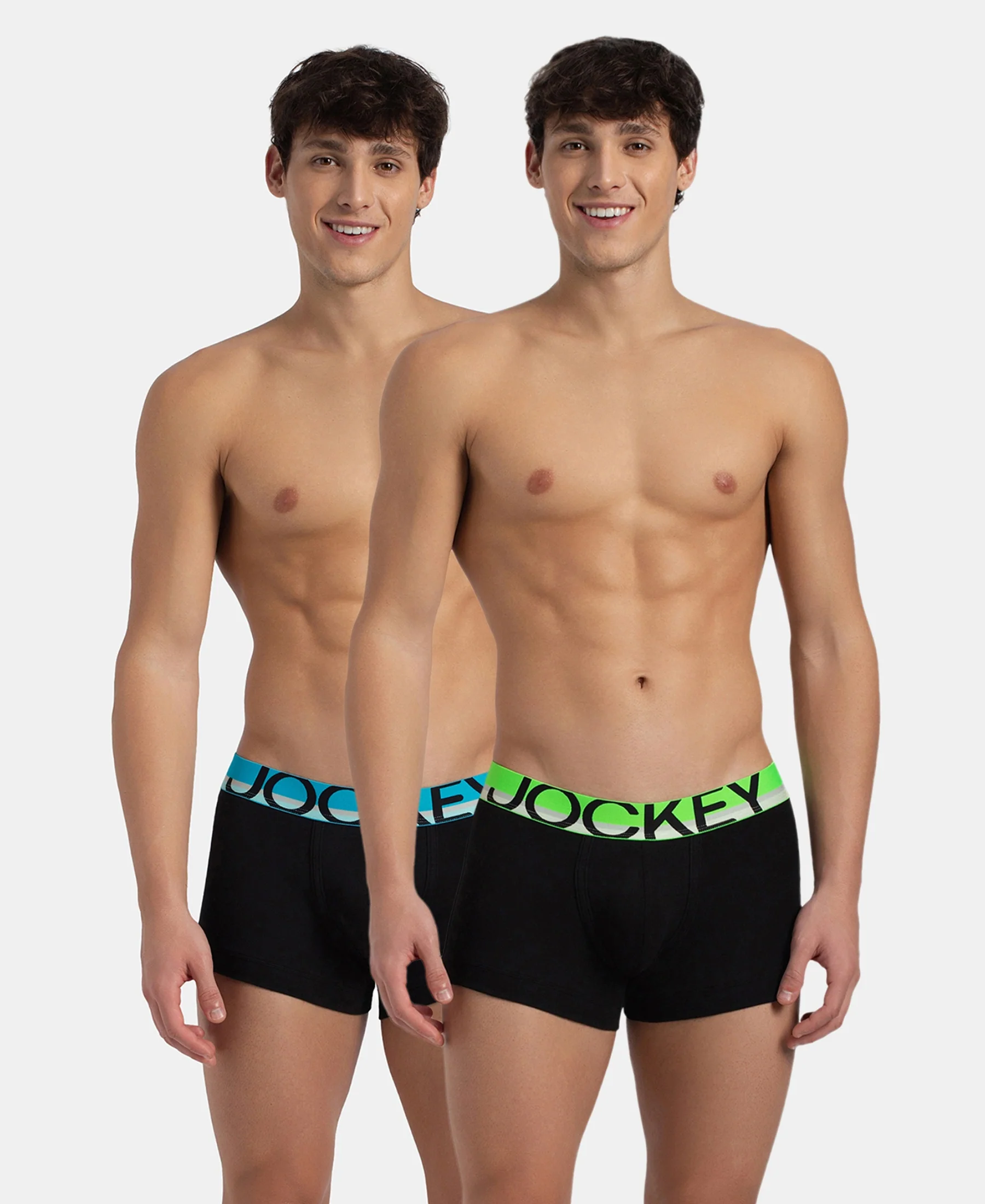 Super Combed Cotton Rib Solid Trunk with Ultrasoft Waistband - New Black (Pack of 2) - Image 5