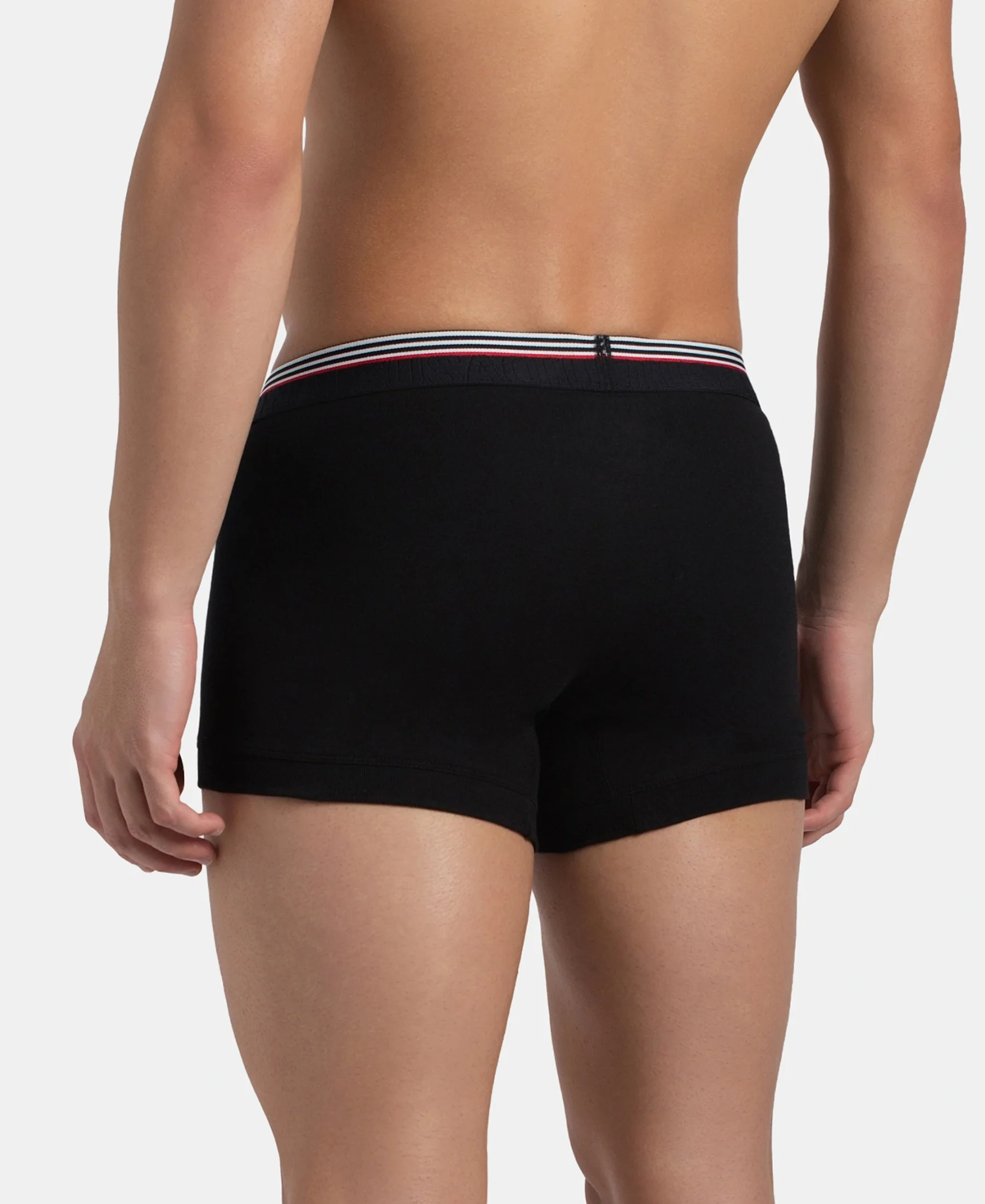Super Combed Cotton Rib Trunk with Ultrasoft Waistband - New Black - Image 3