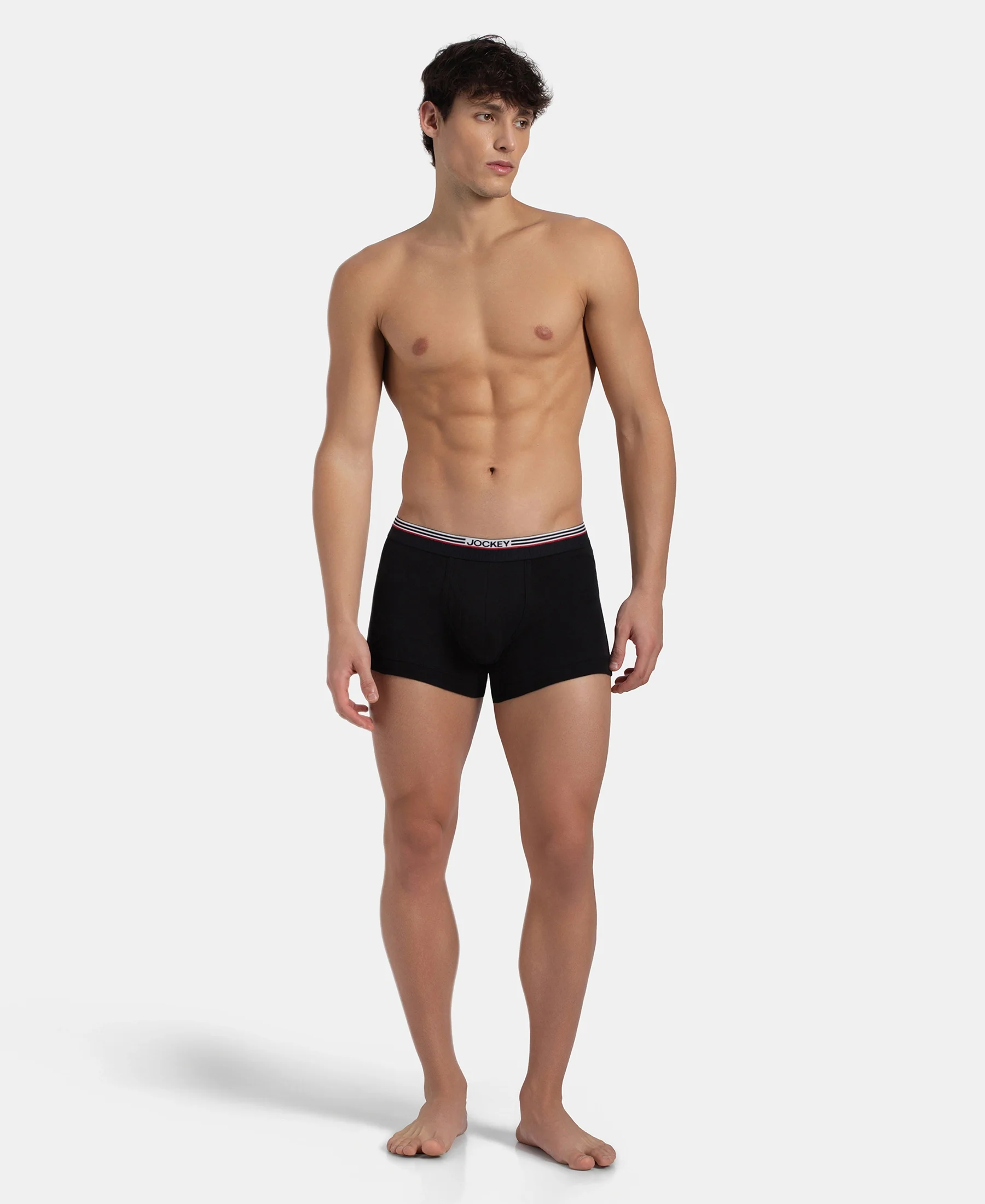 Super Combed Cotton Rib Trunk with Ultrasoft Waistband - New Black - Image 4