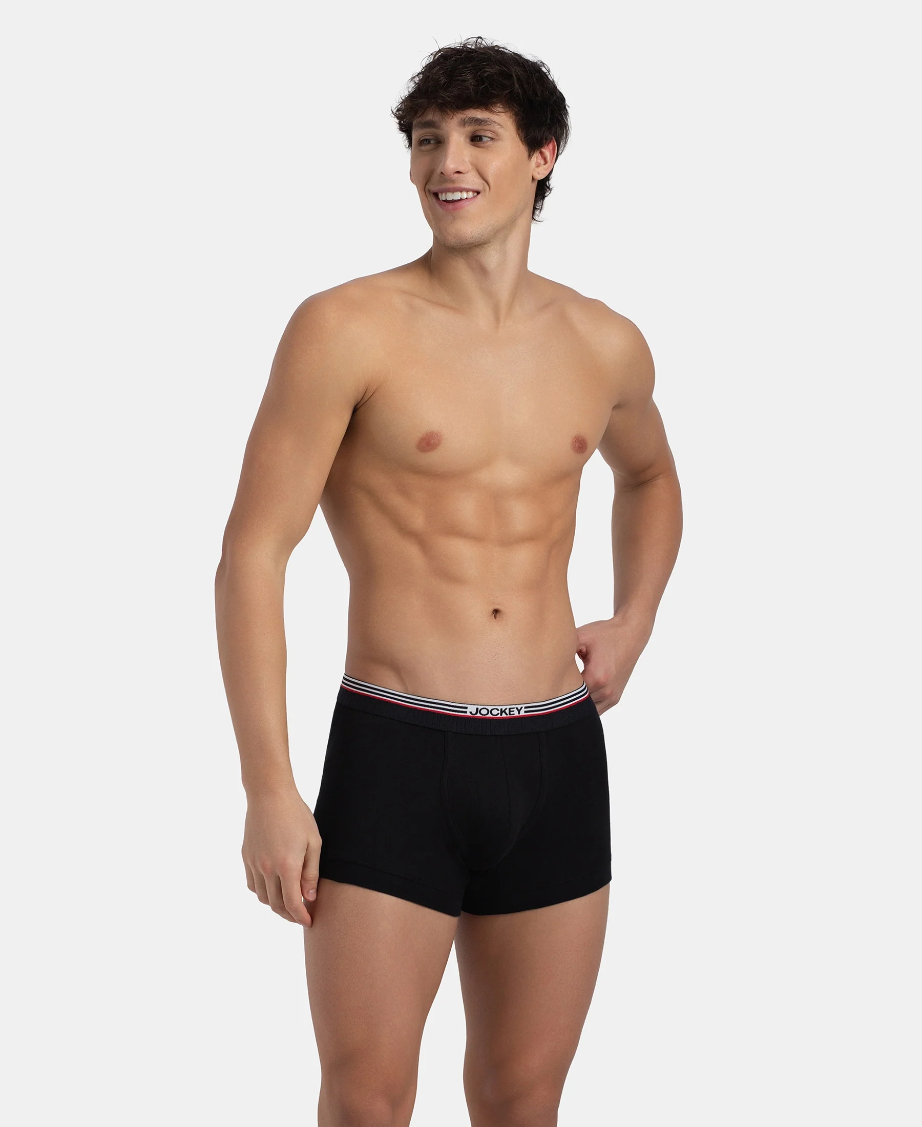 Super Combed Cotton Rib Trunk with Ultrasoft Waistband - New Black - Image 5