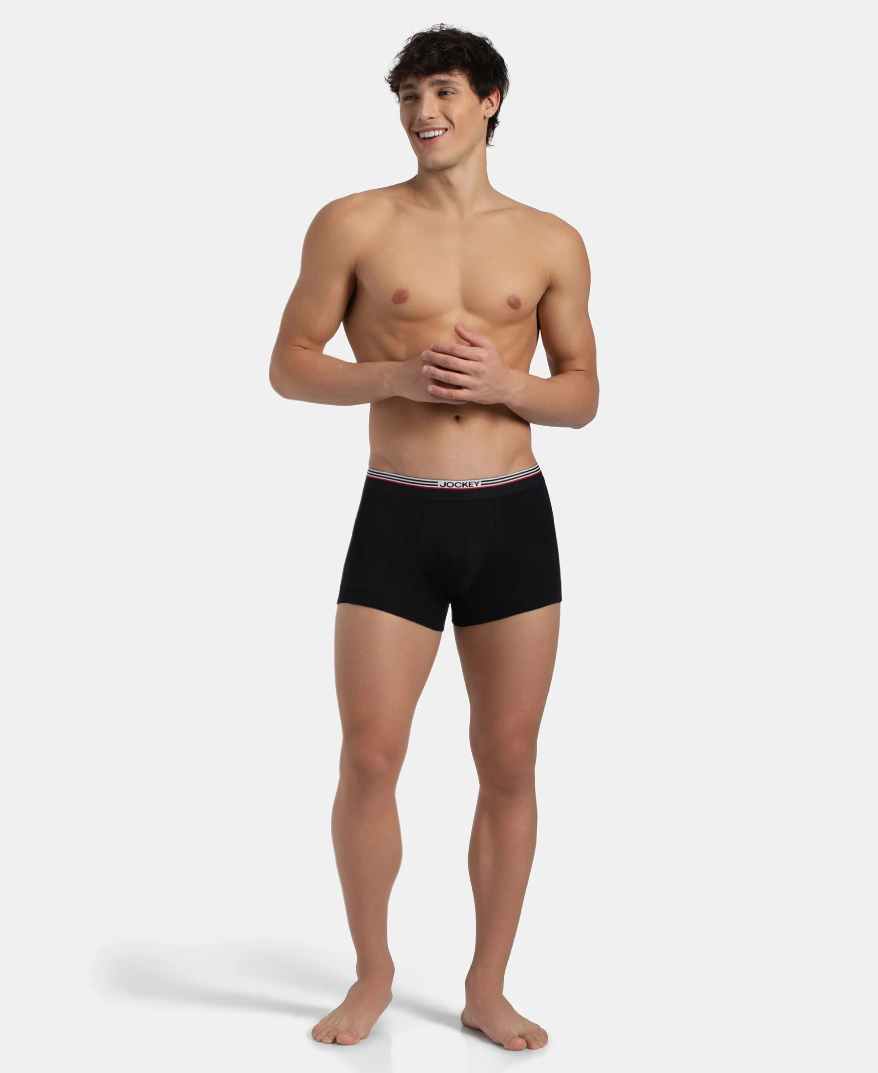 Super Combed Cotton Rib Trunk with Ultrasoft Waistband - New Black - Image 6