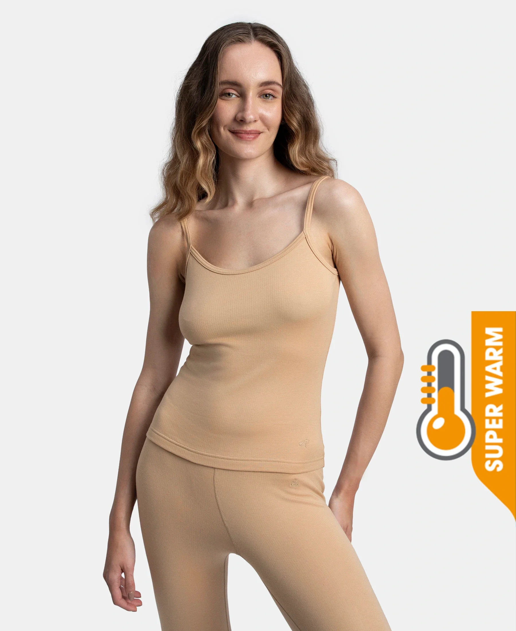 Super Warm Super Combed Cotton Rich Brushed Thermal Camisole with StayWarm Technology - Skin - Image 5