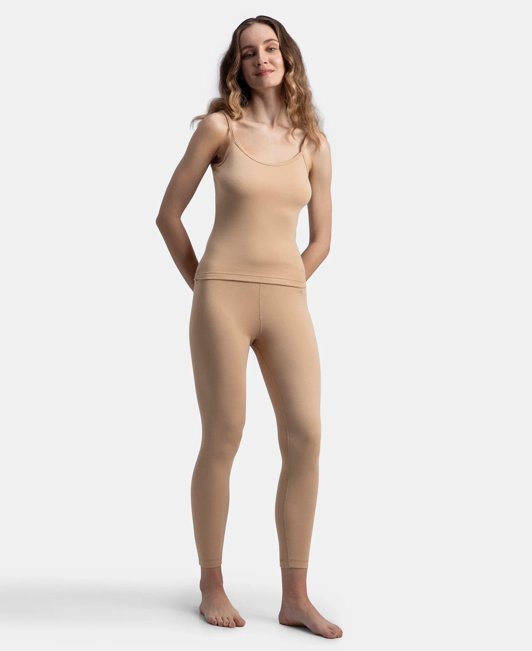 Super Warm Super Combed Cotton Rich Brushed Thermal Camisole with StayWarm Technology - Skin - Image 6