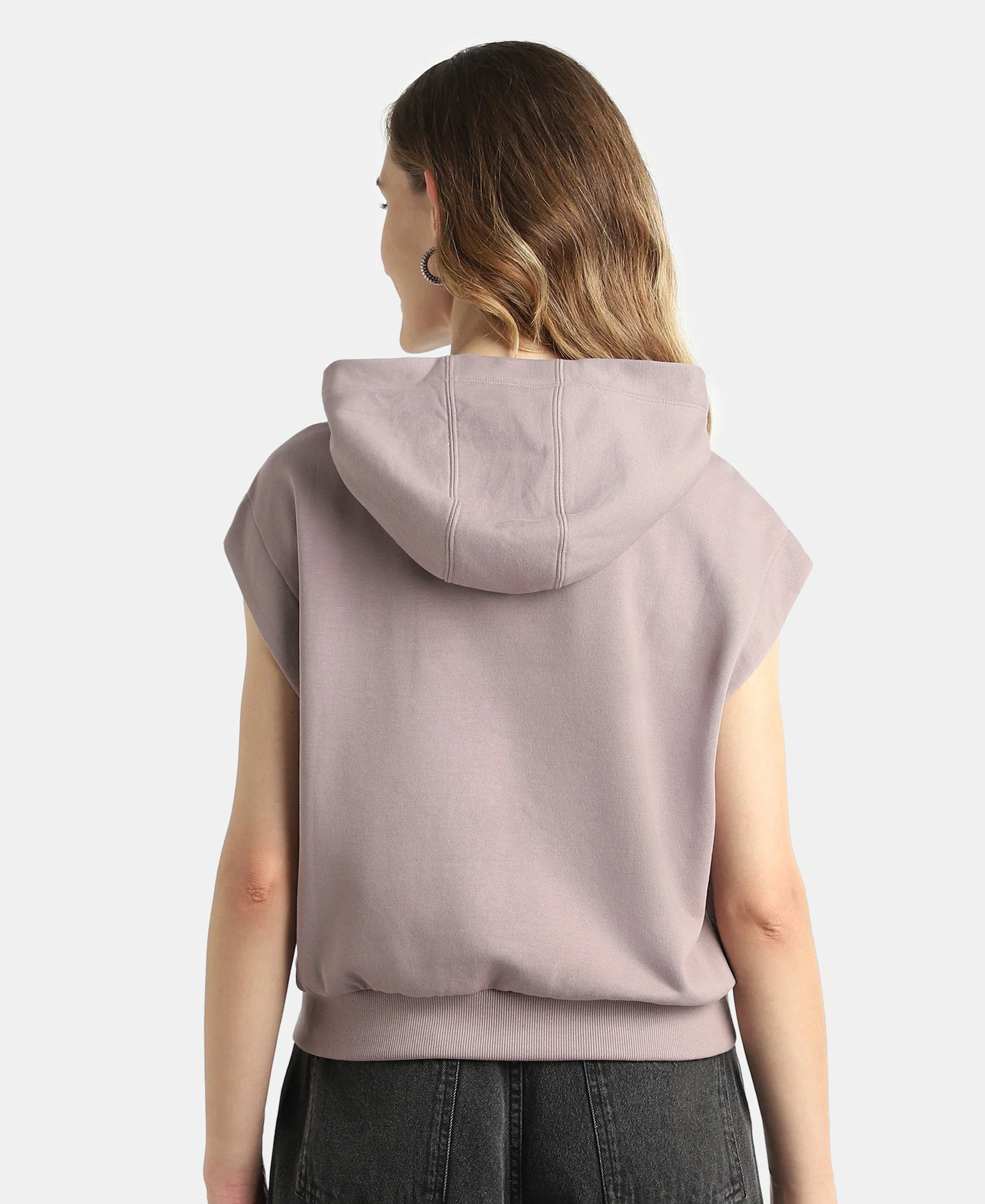 Super Combed Cotton Rich French Terry Oversized Sleeves Hoodie - Quail - Image 3