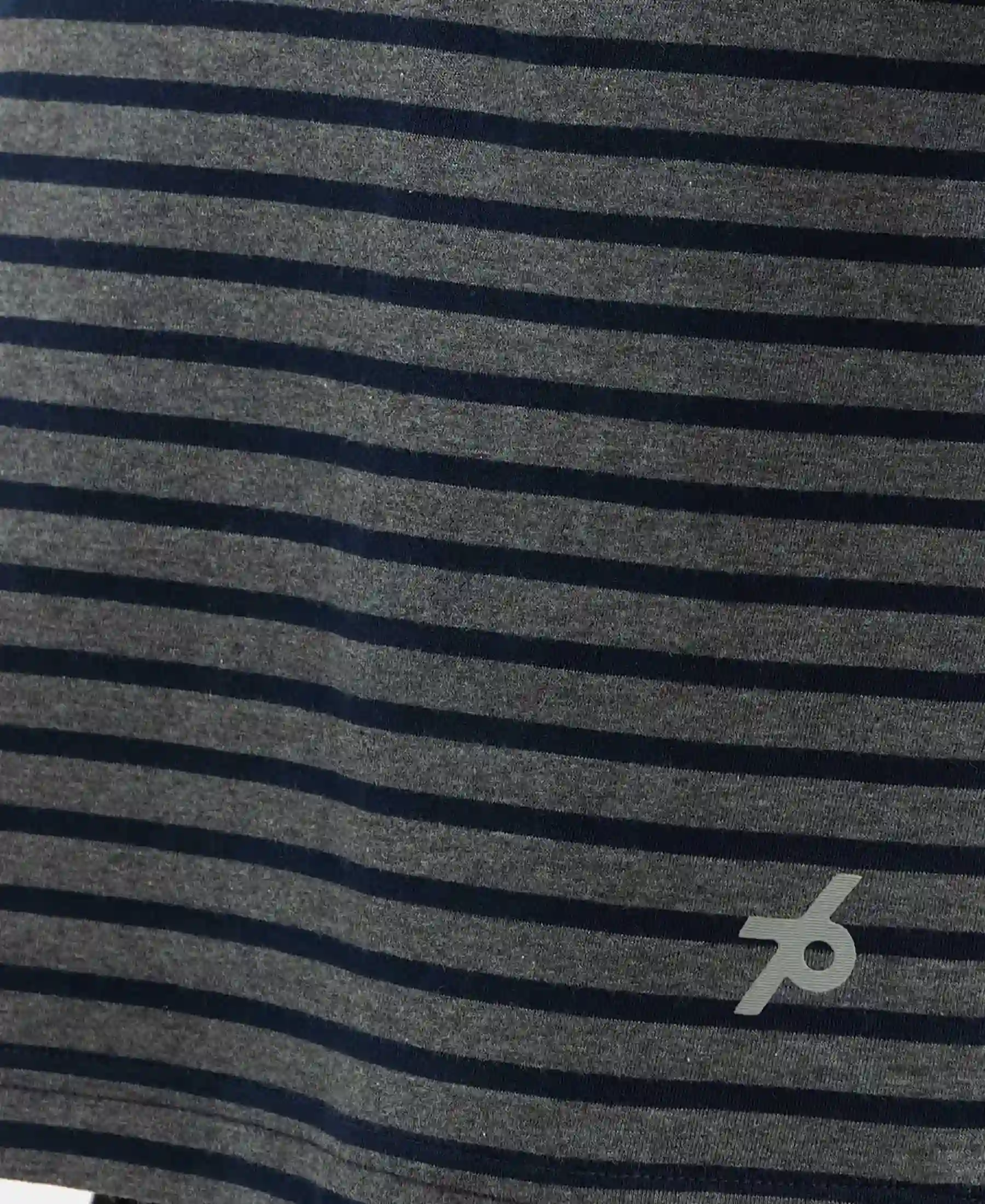 Super Combed Cotton Rich Striped Round Neck Full Sleeve T-Shirt - Charcoal & Navy - Image 7