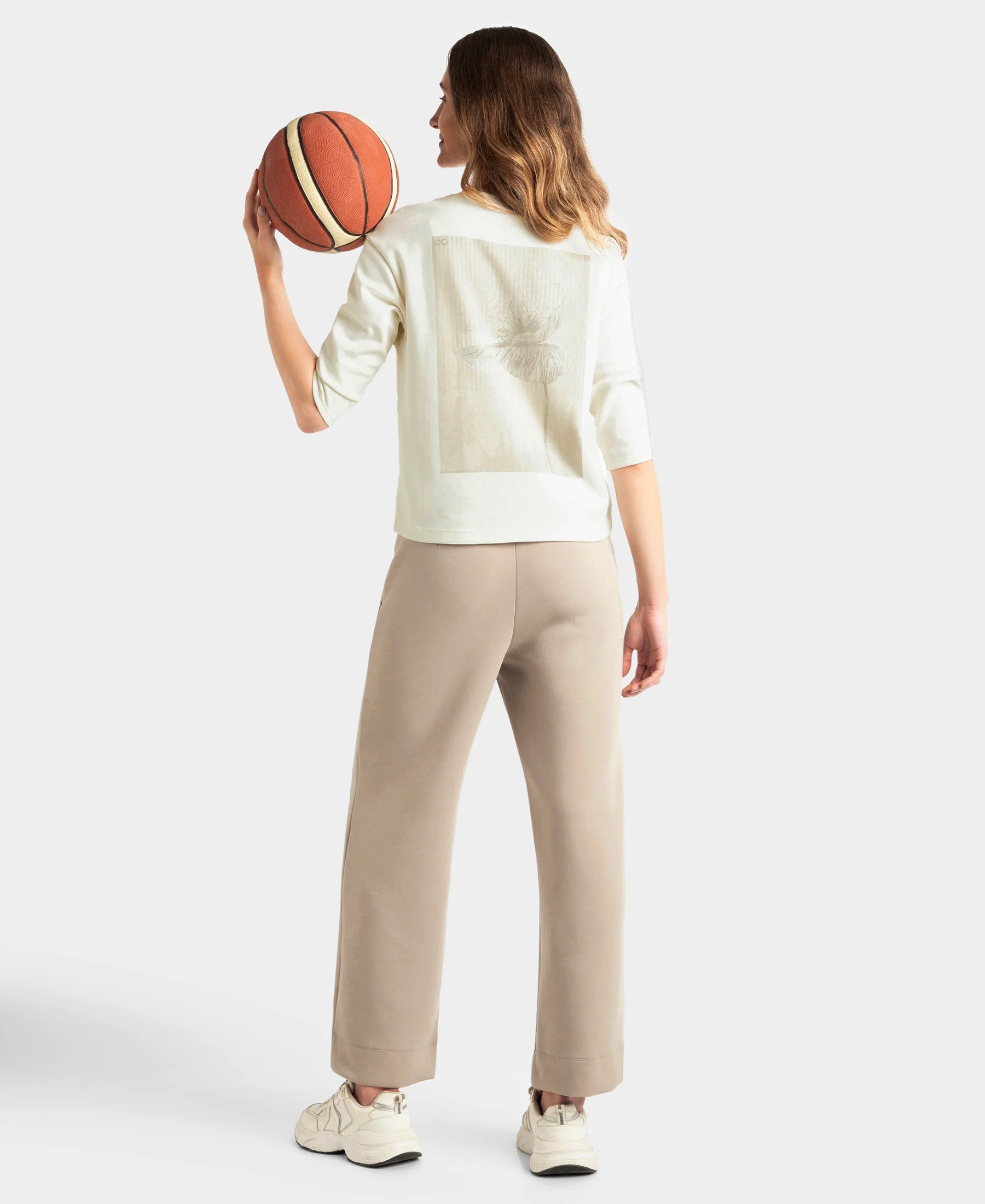 Super Combed Cotton Rich Three Quarter Sleeve Graphic Printed T-Shirt - Snow White - Image 6