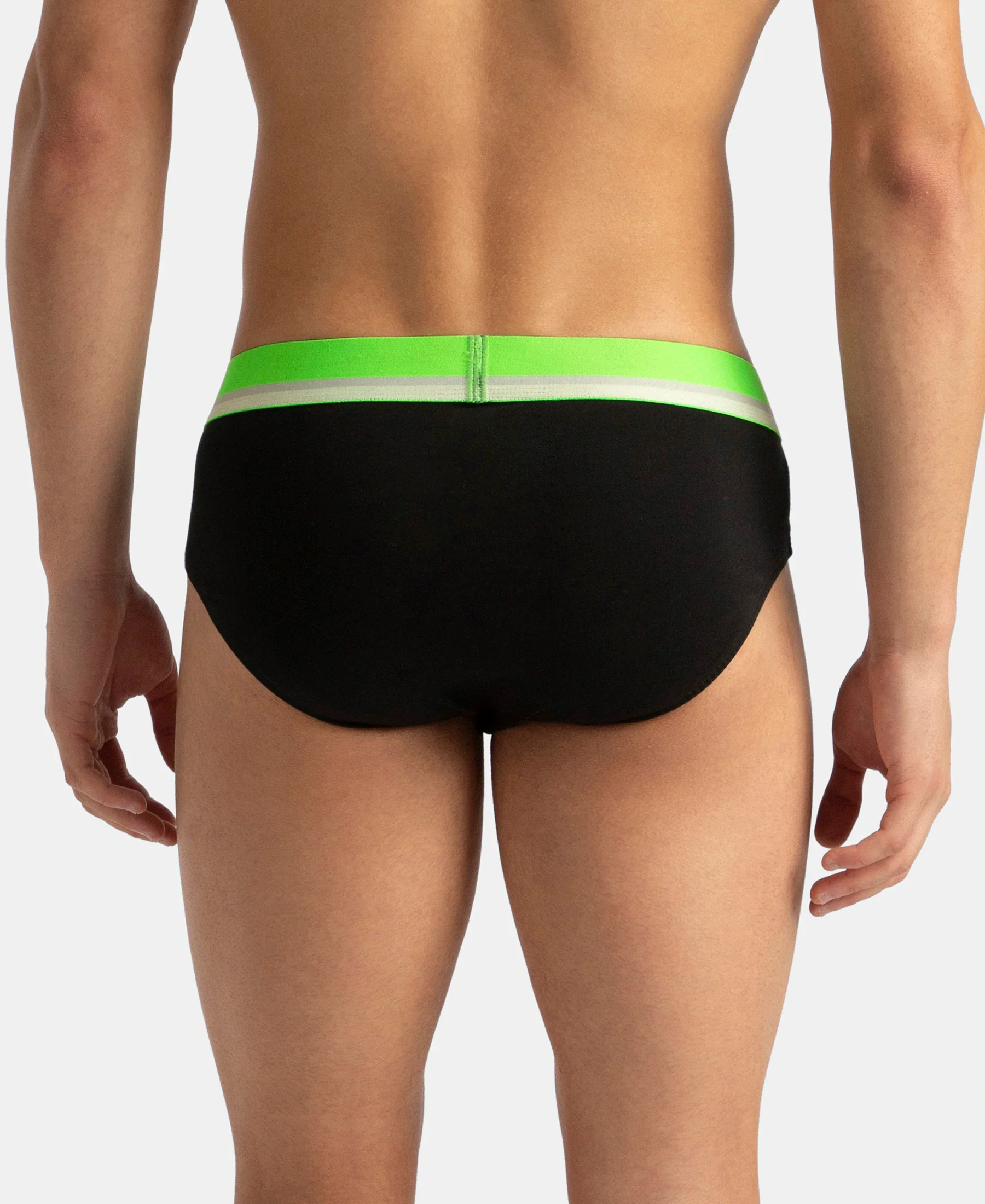 Super Combed Cotton Solid Brief with Ultrasoft Waistband - New Black (Pack of 2) - Image 7