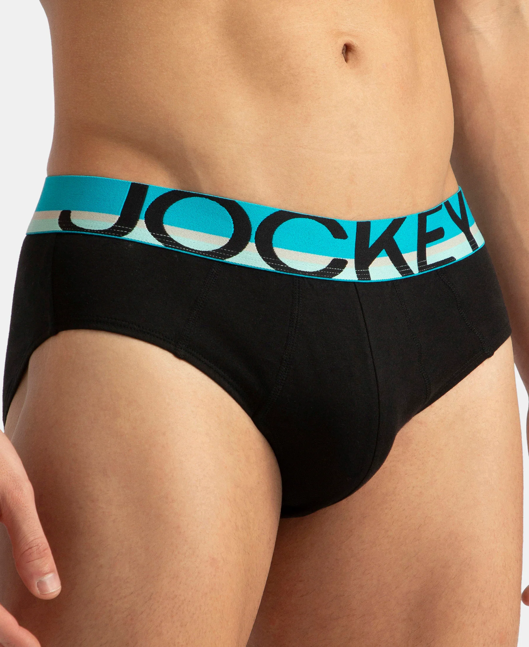 Super Combed Cotton Solid Brief with Ultrasoft Waistband - New Black (Pack of 2) - Image 8