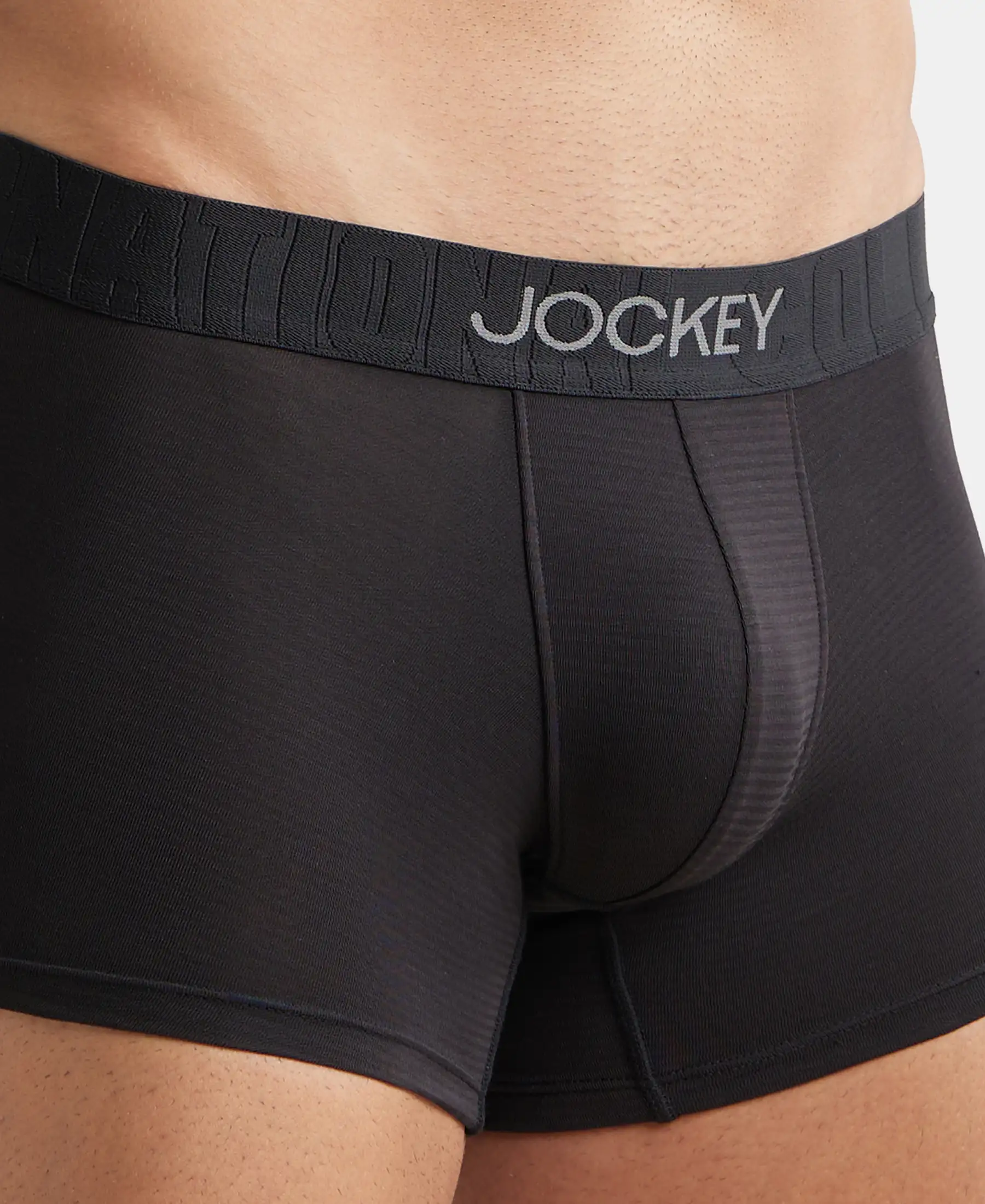 Supima Cotton Elastane Stretch Solid Trunk with Ultrasoft Waistband - Black - Image 6