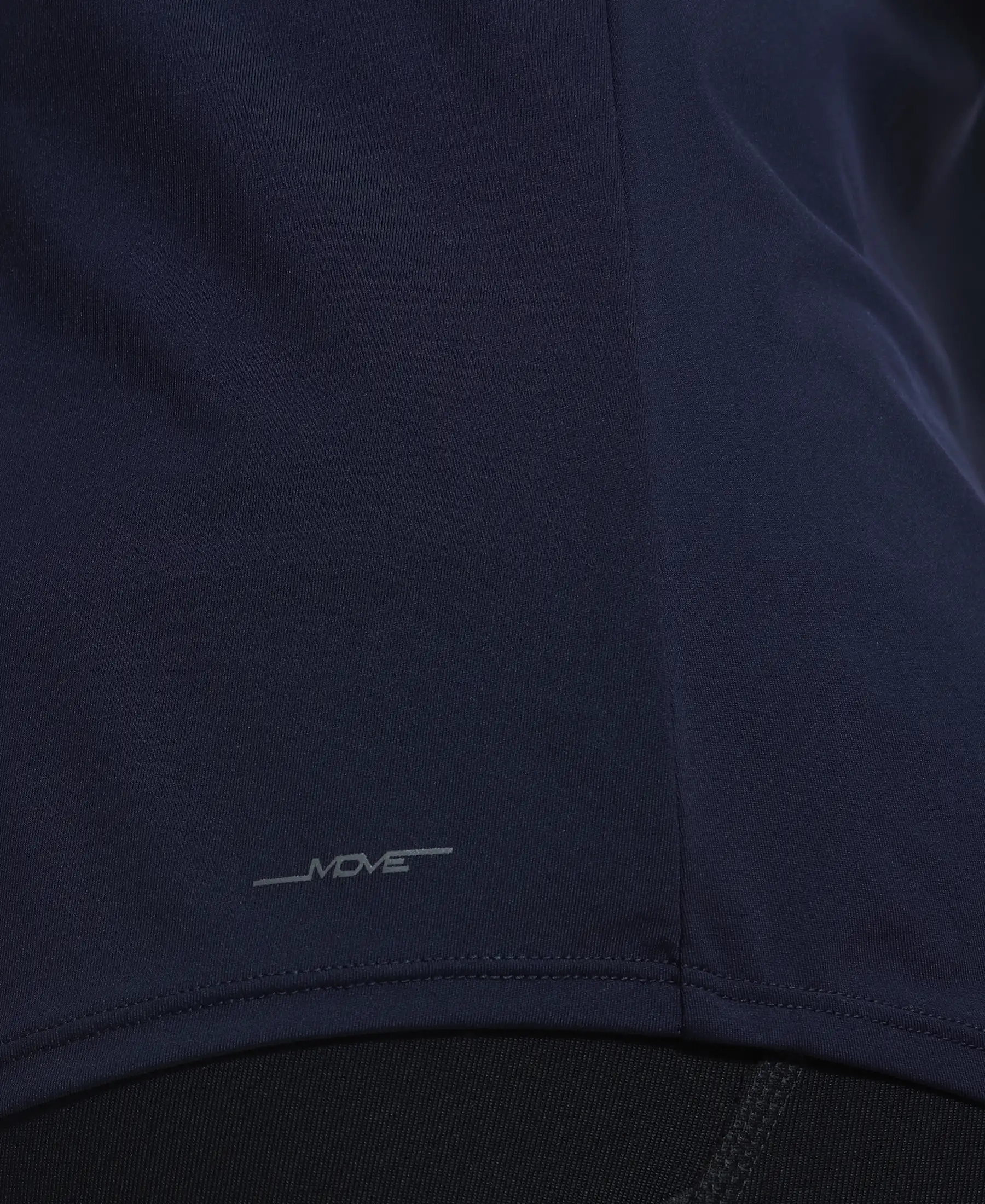 Tactel Microfiber Elastane Stretch Relaxed Fit Solid Curved Hem Styled Short Sleeve T-Shirt - Cosmic Sapphire - Image 7