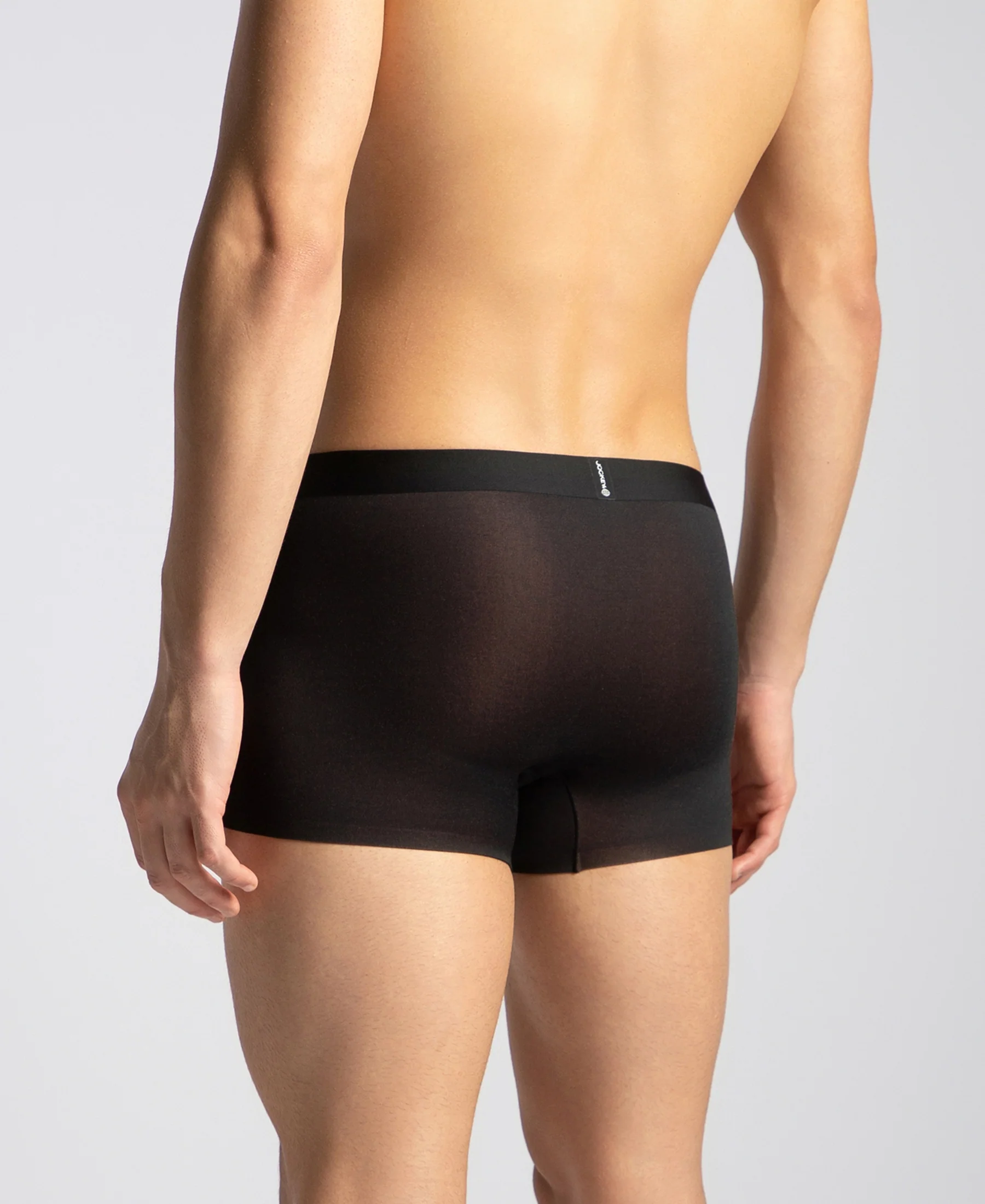 Texcelight Microfiber Elastane Stretch Seamfree Bonded Tech Solid Trunk with Internal Breathable Mesh - Black - Image 3