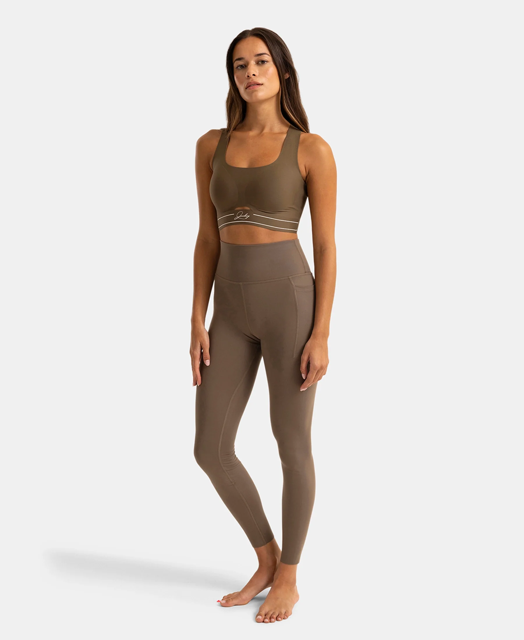 Wirefree Padded Soft Touch Microfiber Elastane Full Coverage Bonded Tech Slip-On Bra with 360 Degree Stretch - Green - Image 3